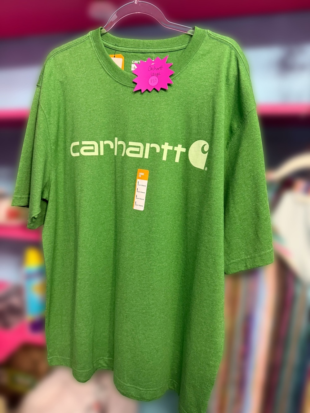 Carhartt Kids' Short Sleeve Logo Tee in Green